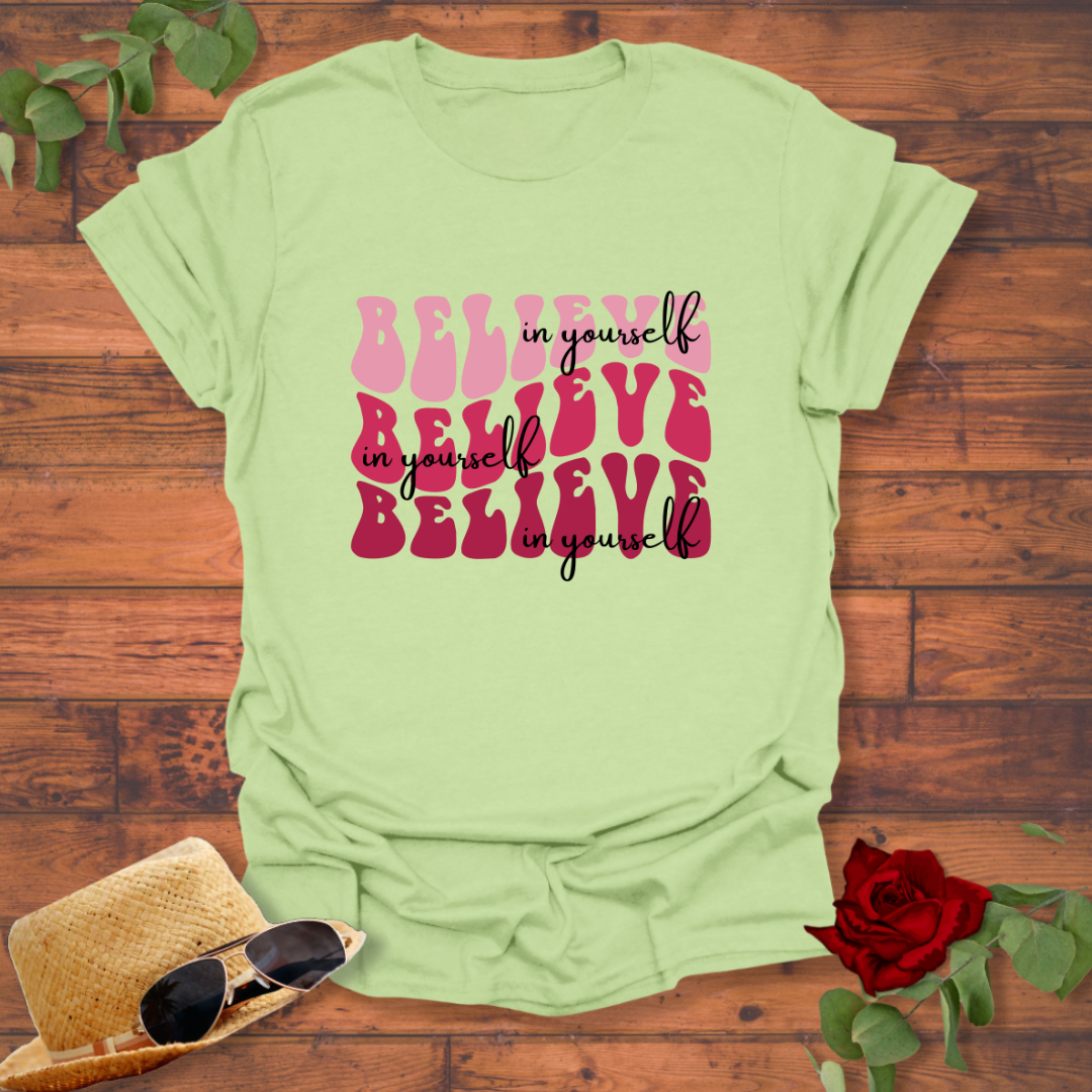 Believe in Yourself T-shirt | Peachy Mind Unisex 100% Cotton T-Shirt