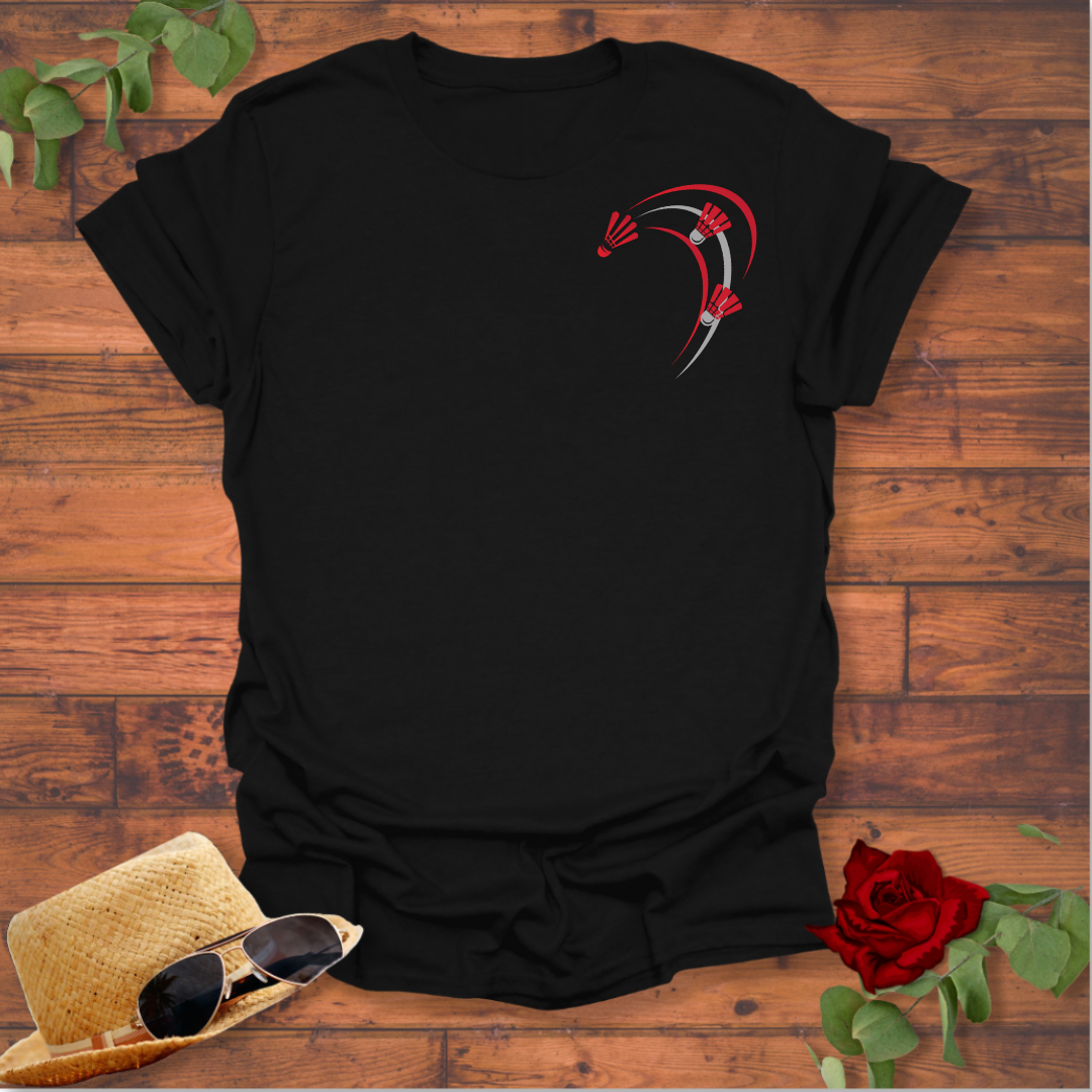 Badminton Logo T-shirt | Peachy Mind Unisex 100% Cotton T-Shirt