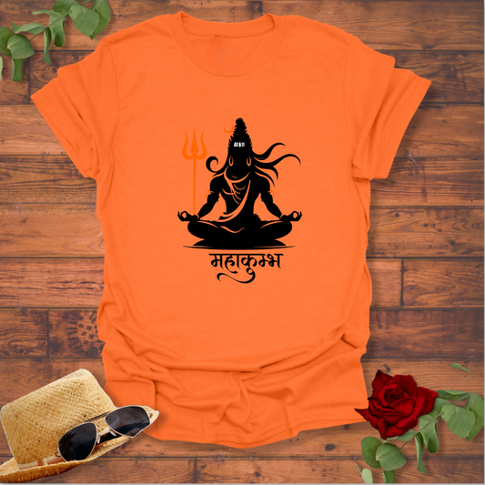 Mahakumba  महाकुंभ T-shirt | Peachy Mind Unisex 100% Cotton T-Shirt
