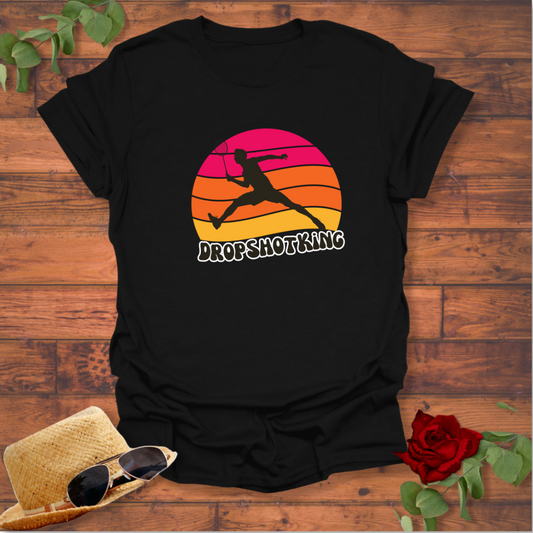 Drop Shot King T-shirt | Peachy Mind Unisex 100% Cotton T-Shirt