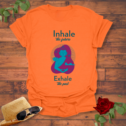 Exhale The Past  T-shirt | Peachy Mind Unisex 100% Cotton T-Shirt