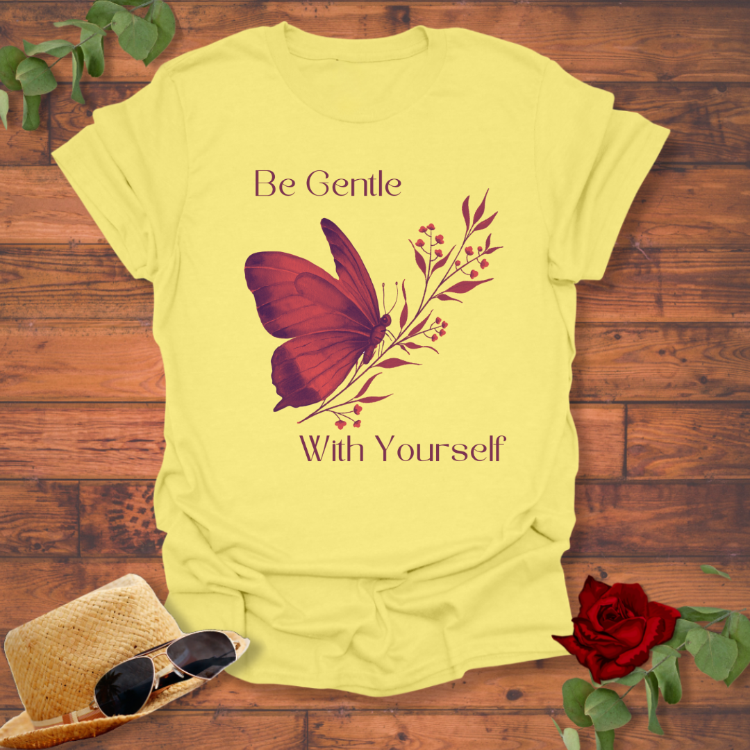 Be Gentle With Yourself T-shirt | Peachy Mind Unisex 100% Cotton T-Shirt