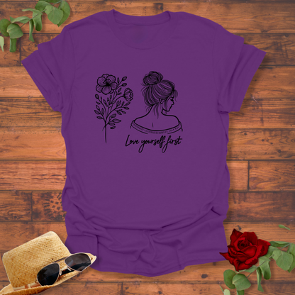 Love Yourself First T-shirt | Peachy Mind Unisex 100% Cotton T-Shirt