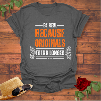 Be Real Originals Trend Longer T-shirt | Peachy Mind Unisex 100% Cotton T-Shirt