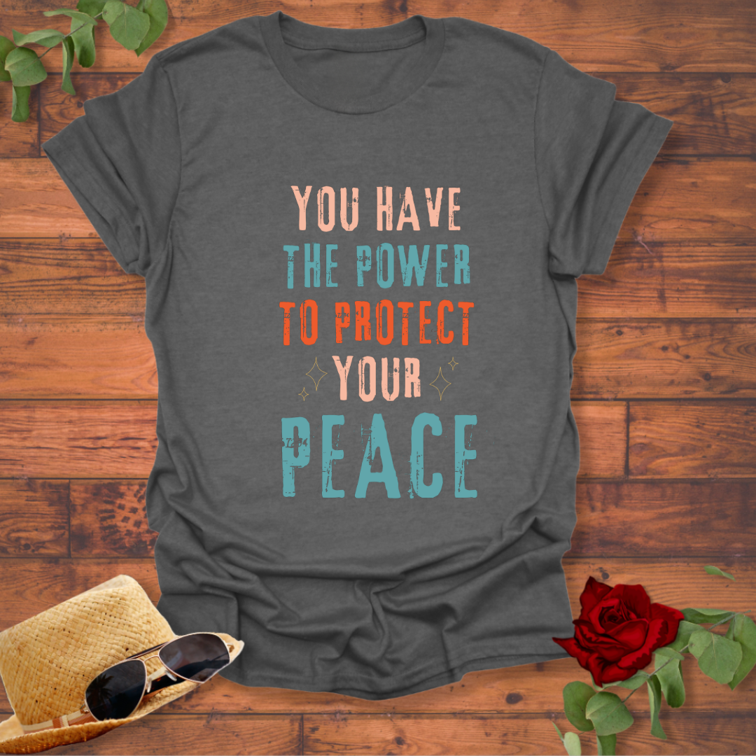 Protect Your Peace  T-shirt | Peachy Mind Unisex 100% Cotton T-Shirt
