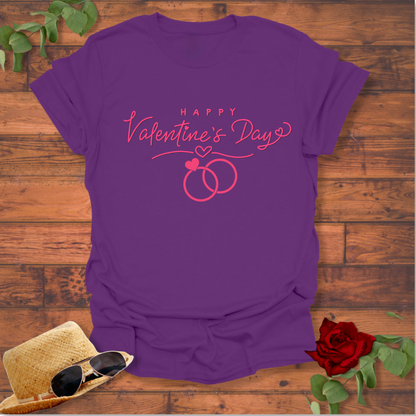 Happy Valentine's Day  T-shirt | Peachy Mind Unisex 100% Cotton T-Shirt