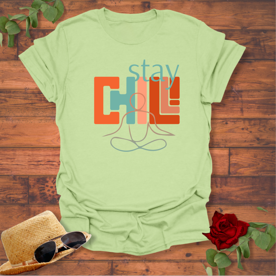 Stay Chill T-shirt | Peachy Mind Unisex 100% Cotton T-Shirt
