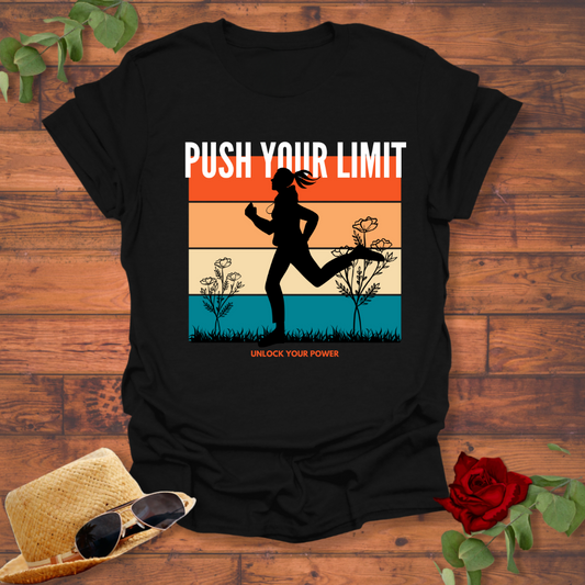 Push Your Limit  T-shirt | Peachy Mind Unisex 100% Cotton T-Shirt