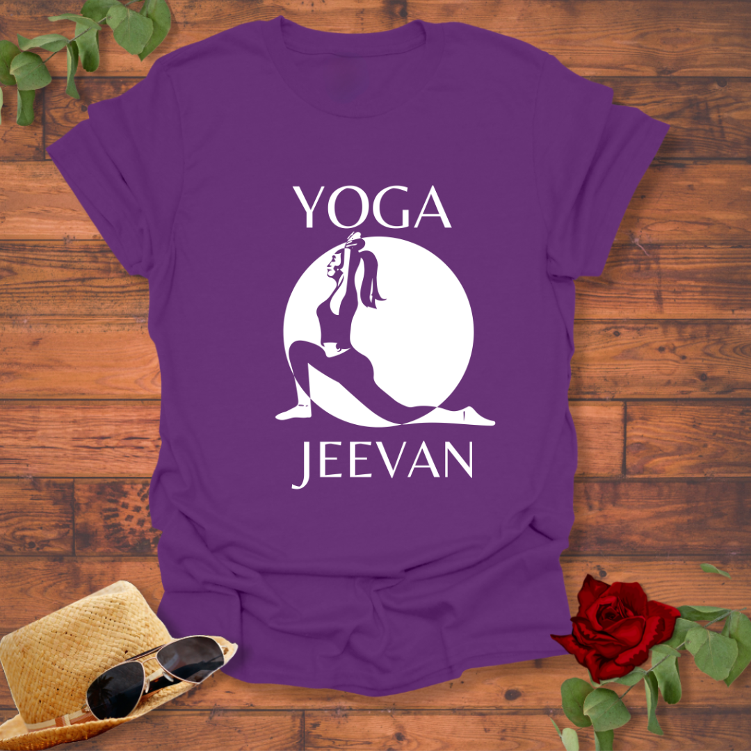 Yoga Jeevan  T-shirt | Peachy Mind Unisex 100% Cotton T-Shirt