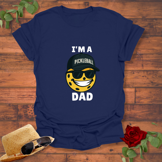 Pickleball Dad T-shirt | Peachy Mind Unisex 100% Cotton T-Shirt