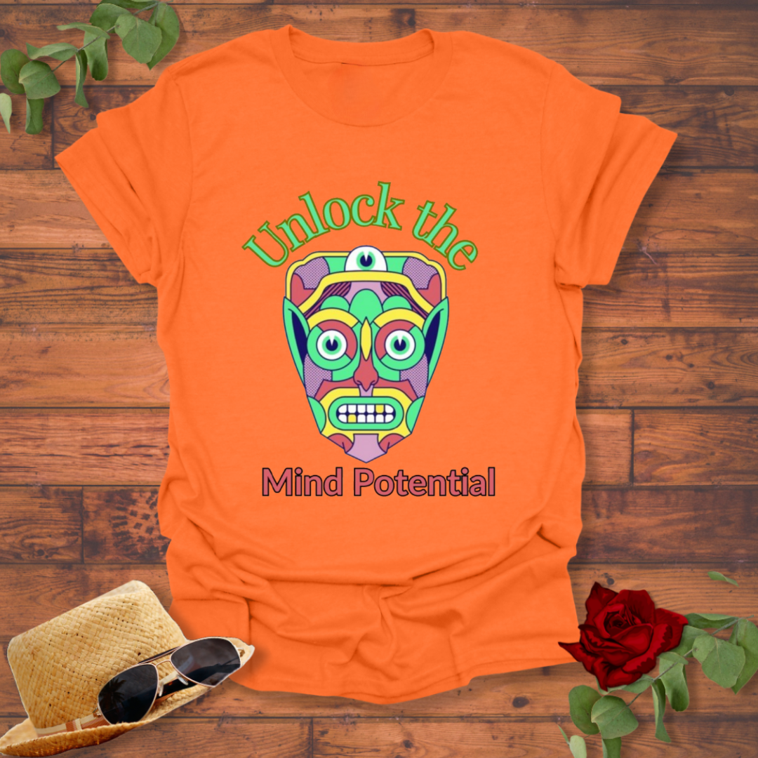 Unlock Your Mind Potential T-shirt | Peachy Mind Unisex 100% Cotton T-Shirt