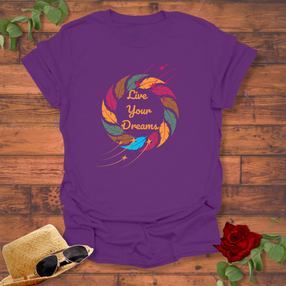 Live Your Dreams T-shirt | Peachy Mind Unisex 100% Cotton T-Shirt