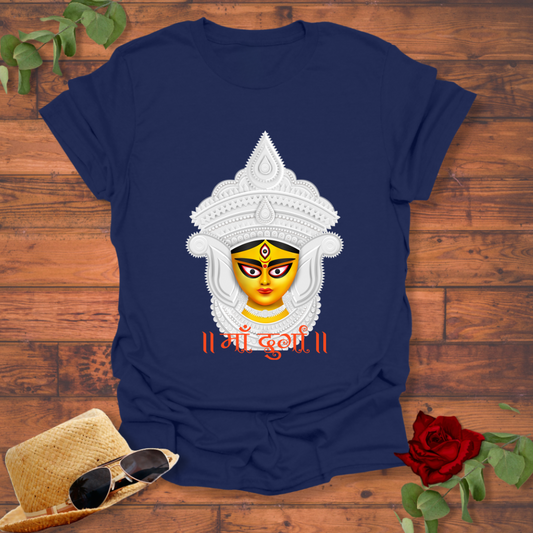 माँ दुर्गा T-shirt | Peachy Mind Unisex 100% Cotton T-Shirt