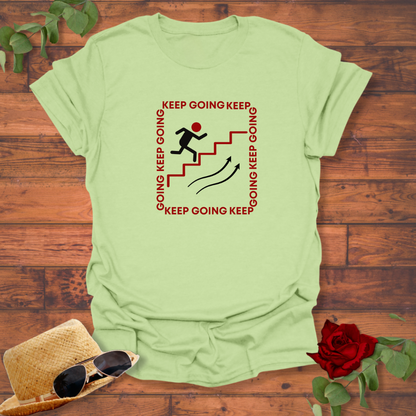 Keep Going Motivational T-shirt | Peachy Mind Unisex 100% Cotton T-Shirt