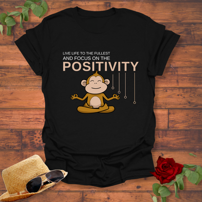 Focus On Positivity T-shirt | Peachy Mind Unisex 100% Cotton T-Shirt