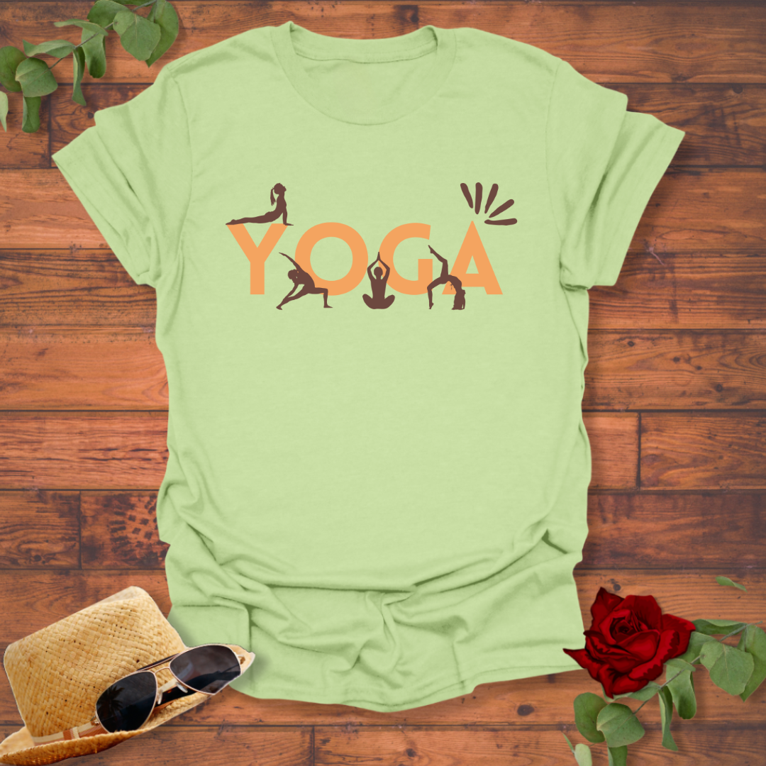 Yoga For All Day  T-shirt | Peachy Mind Unisex 100% Cotton T-Shirt
