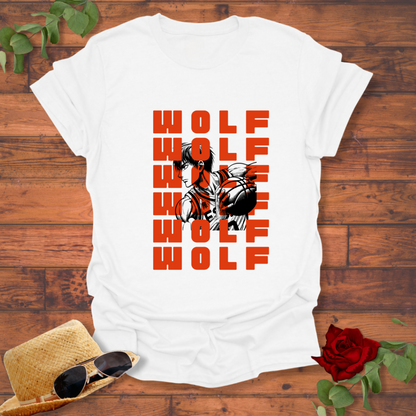 Wolf Ball T-shirt | Peachy Mind Unisex 100% Cotton T-Shirt