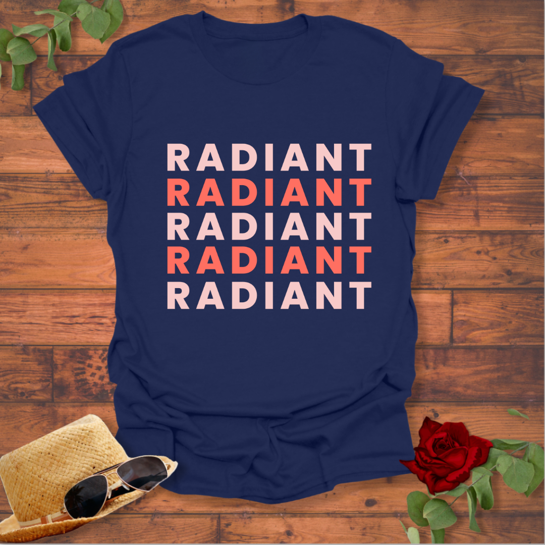 Radiant  T-shirt | Peachy Mind Unisex 100% Cotton T-Shirt