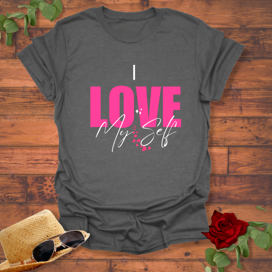 I Love My Self T-shirt | Peachy Mind Unisex 100% Cotton T-Shirt