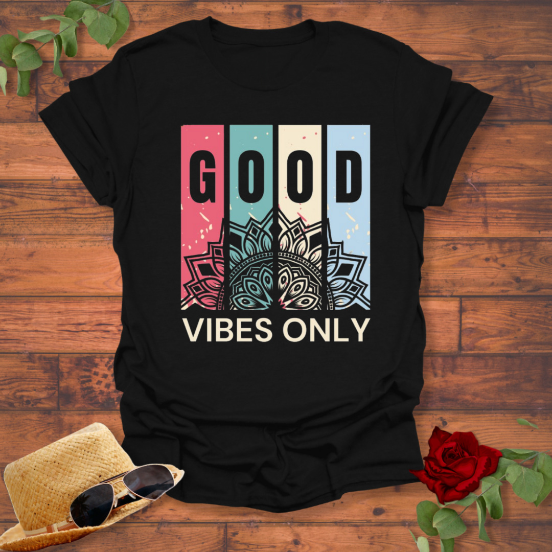 Good Vibes Only T-shirt | Peachy Mind Unisex 100% Cotton T-Shirt