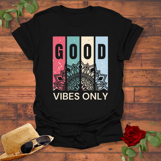 Good Vibes Only T-shirt | Peachy Mind Unisex 100% Cotton T-Shirt