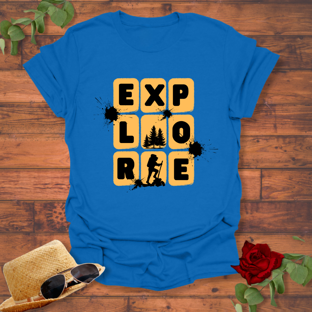Explore Positivity  T-shirt | Peachy Mind Unisex 100% Cotton T-Shirt