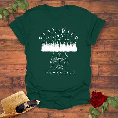 Stay Wild Moon Child T-shirt | Peachy Mind Unisex 100% Cotton T-Shirt