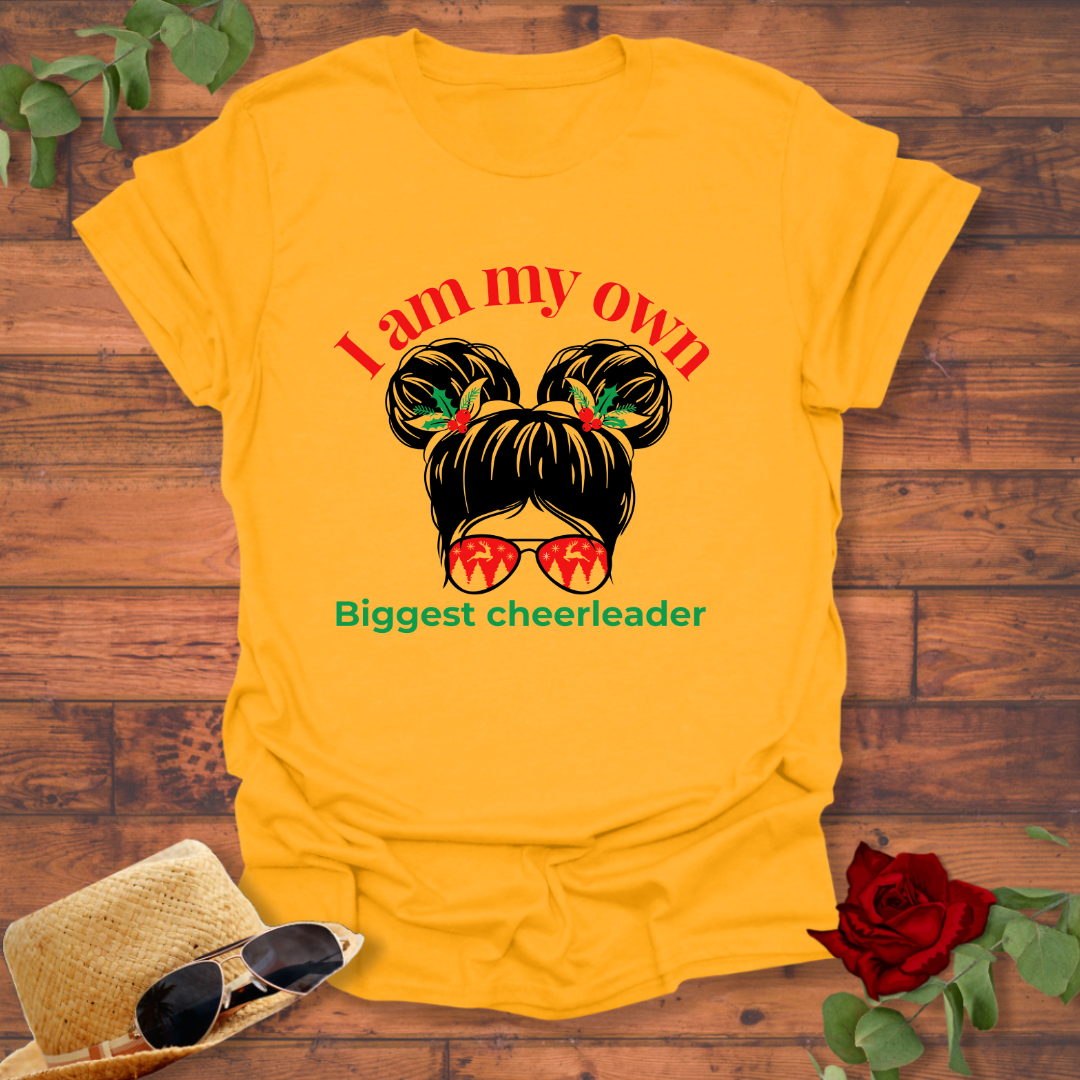 Biggest Cheerleader T-shirt | Peachy Mind Unisex 100% Cotton T-Shirt