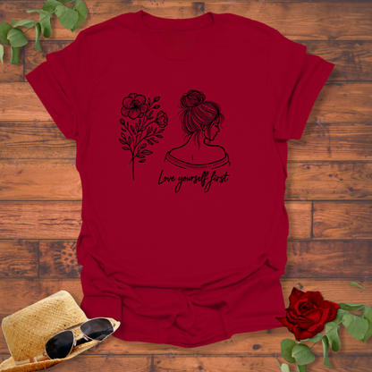 Love Yourself First T-shirt | Peachy Mind Unisex 100% Cotton T-Shirt