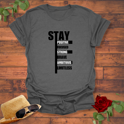 Stay Positive and Limitless T-shirt | Peachy Mind Unisex 100% Cotton T-Shirt
