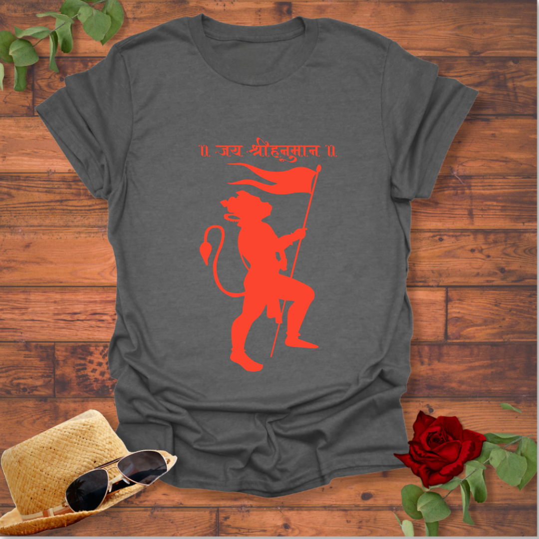 JAI SHREE HANUMAAN T-shirt | Peachy Mind Unisex 100% Cotton T-Shirt