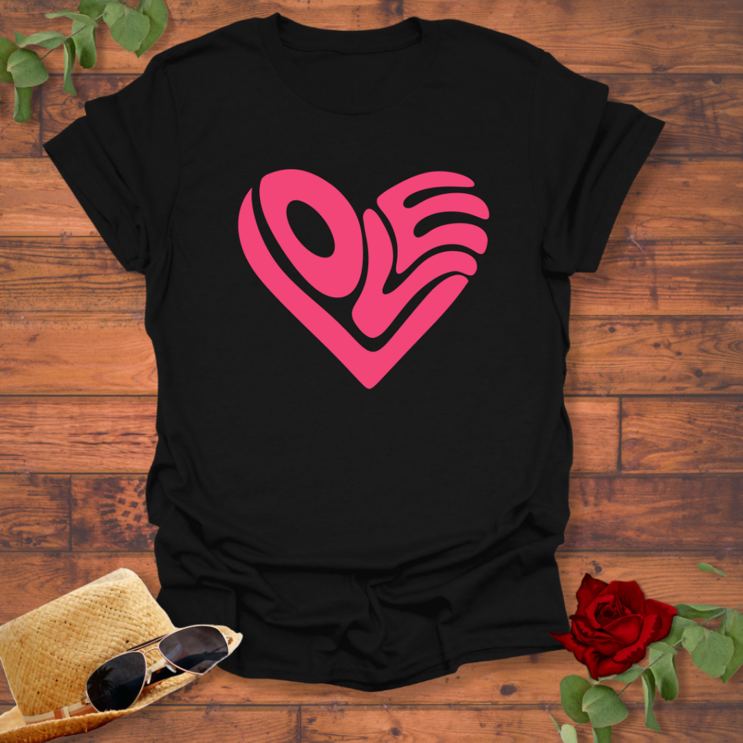 Heart Of Love T-shirt | Peachy Mind Unisex 100% Cotton T-Shirt