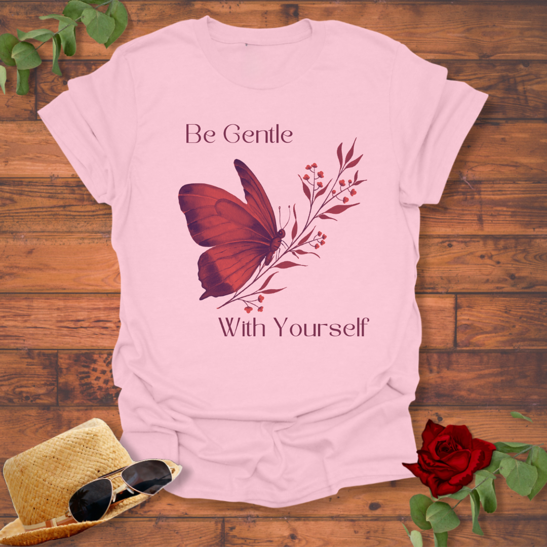 Be Gentle With Yourself T-shirt | Peachy Mind Unisex 100% Cotton T-Shirt