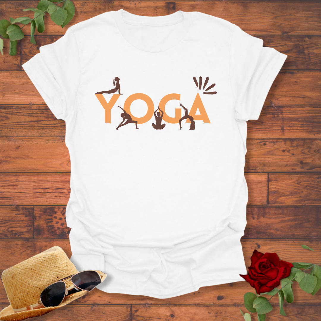 Yoga For All Day  T-shirt | Peachy Mind Unisex 100% Cotton T-Shirt