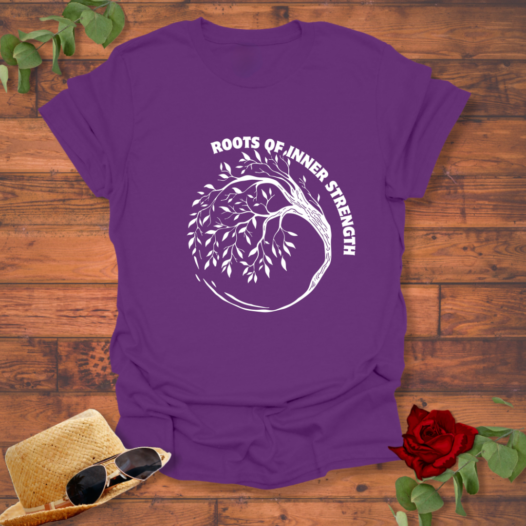 Roots of Inner Strength T-shirt | Peachy Mind Unisex 100% Cotton T-Shirt