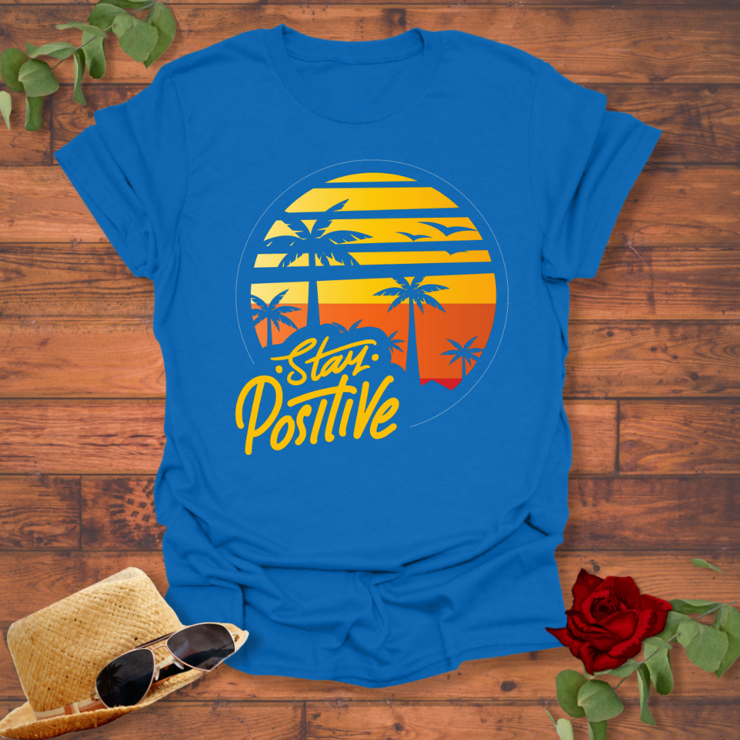 Stay Positive T-shirt | Peachy Mind Unisex 100% Cotton T-Shirt