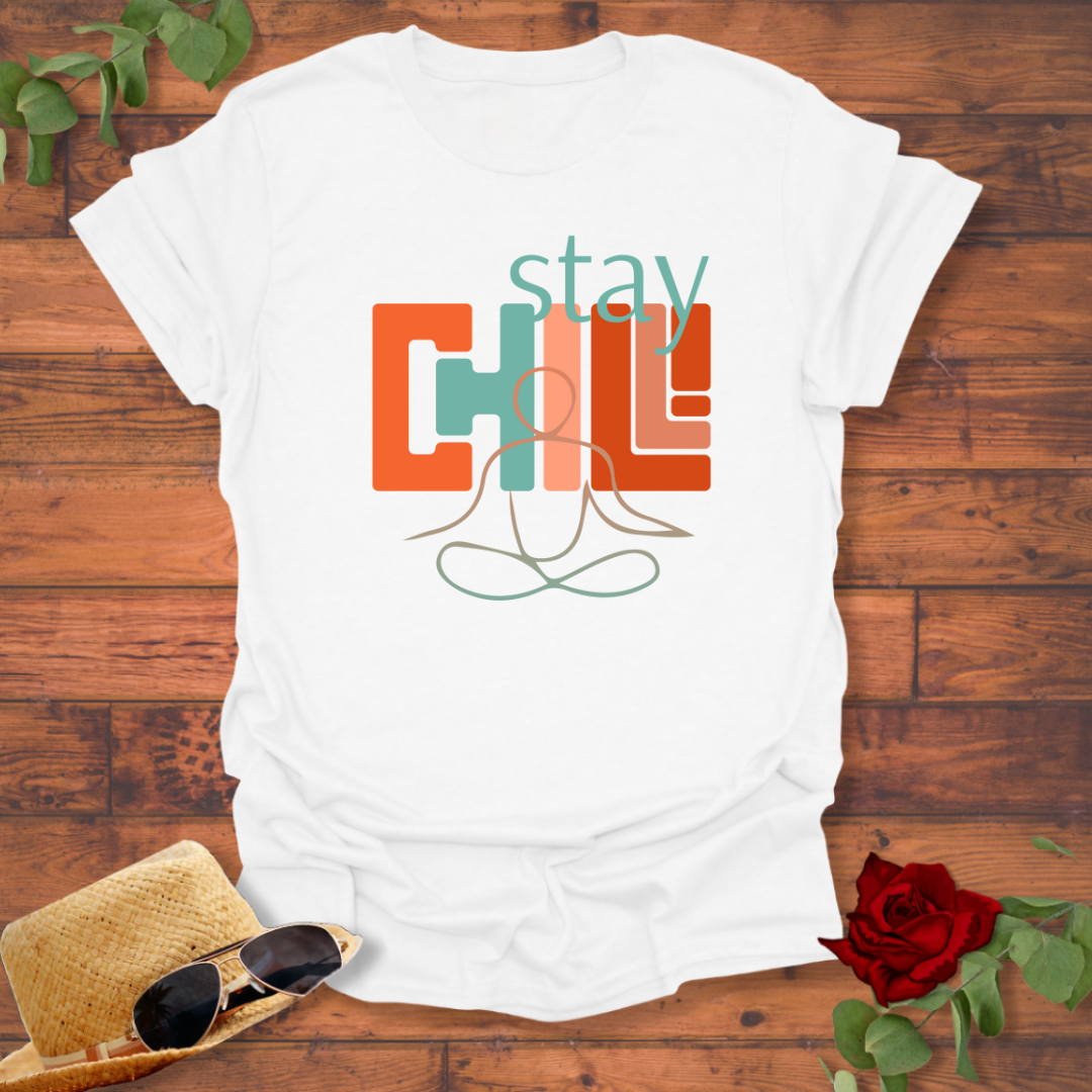 Stay Chill T-shirt | Peachy Mind Unisex 100% Cotton T-Shirt