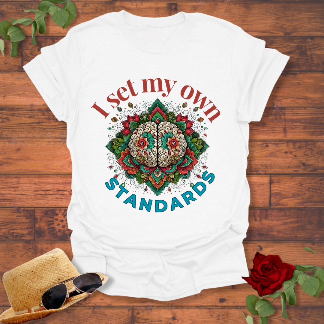 I Set My Own Standards T-shirt | Peachy Mind Unisex 100% Cotton T-Shirt