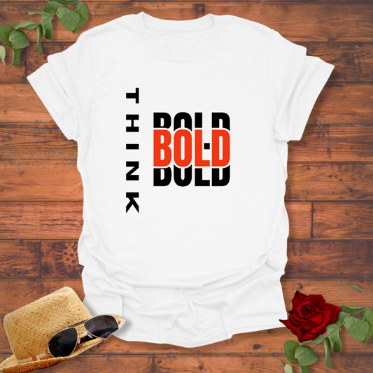 Think Bold T-shirt | Peachy Mind Unisex 100% Cotton T-Shirt