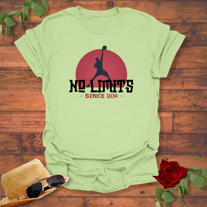 No Limits 80's Basket  Ball T-shirt | Peachy Mind Unisex 100% Cotton T-Shirt