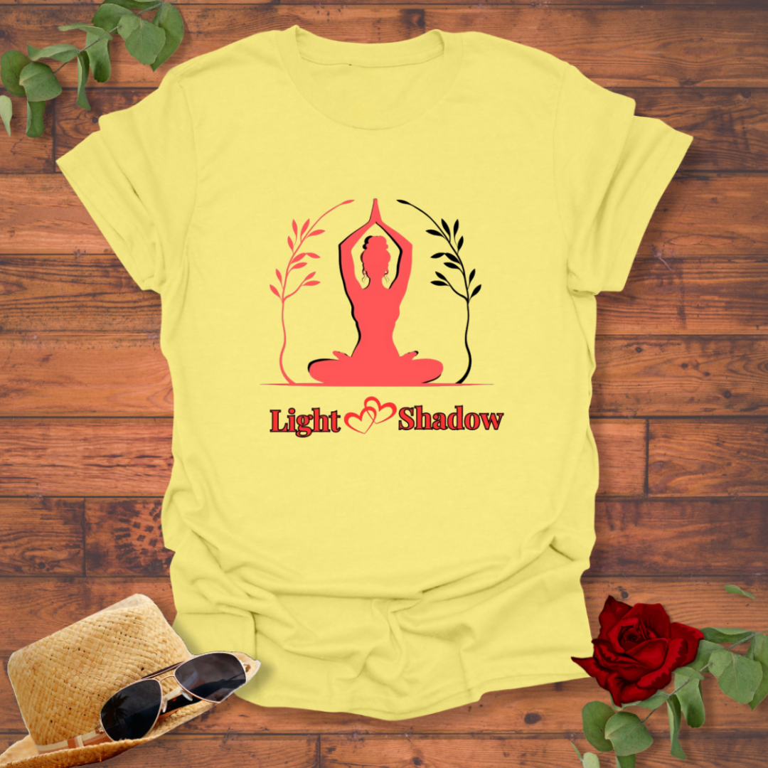 Light Shadow T-shirt | Peachy Mind Unisex 100% Cotton T-Shirt