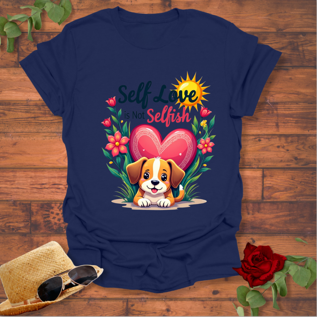 Self Love is Not Selfish T-shirt | Peachy Mind Unisex 100% Cotton T-Shirt
