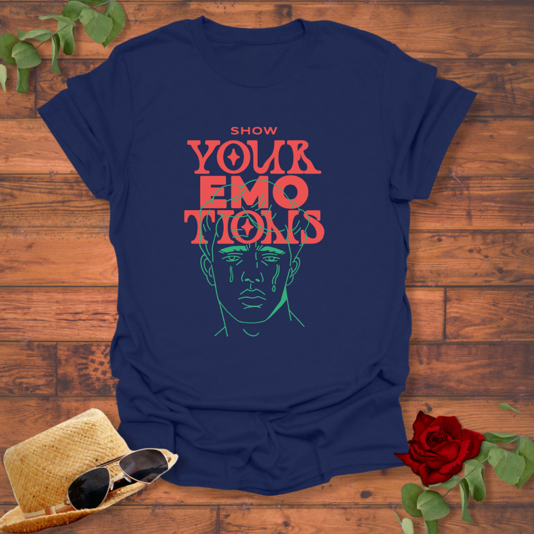 Show Your Emotions  T-shirt | Peachy Mind Unisex 100% Cotton T-Shirt