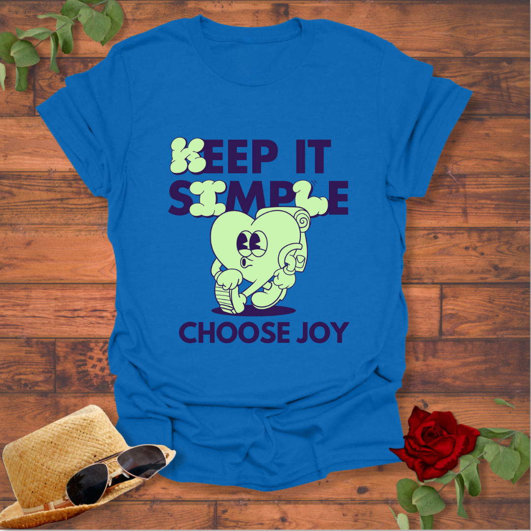 Choose Joy T-shirt | Peachy Mind Unisex 100% Cotton T-Shirt
