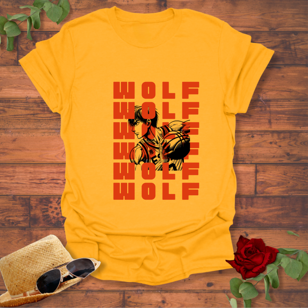 Wolf Ball T-shirt | Peachy Mind Unisex 100% Cotton T-Shirt