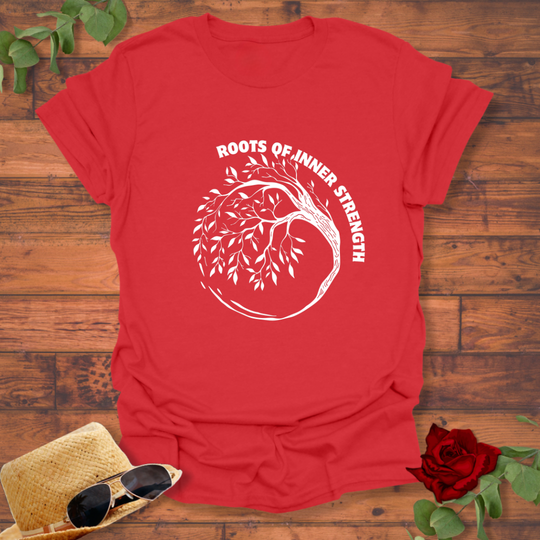 Roots of Inner Strength T-shirt | Peachy Mind Unisex 100% Cotton T-Shirt