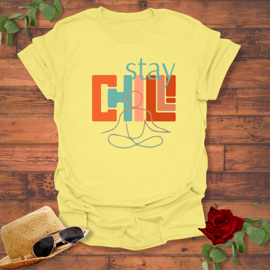 Stay Chill T-shirt | Peachy Mind Unisex 100% Cotton T-Shirt