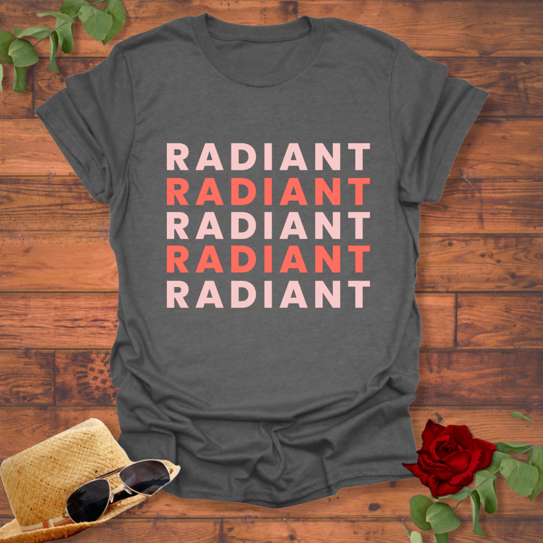 Radiant  T-shirt | Peachy Mind Unisex 100% Cotton T-Shirt