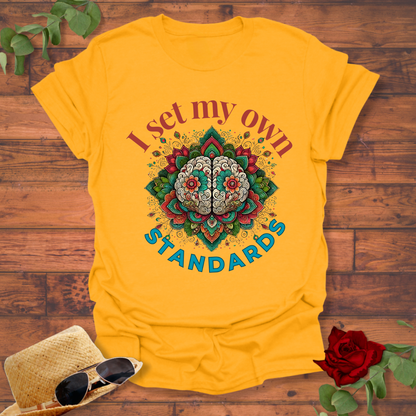 I Set My Own Standards T-shirt | Peachy Mind Unisex 100% Cotton T-Shirt