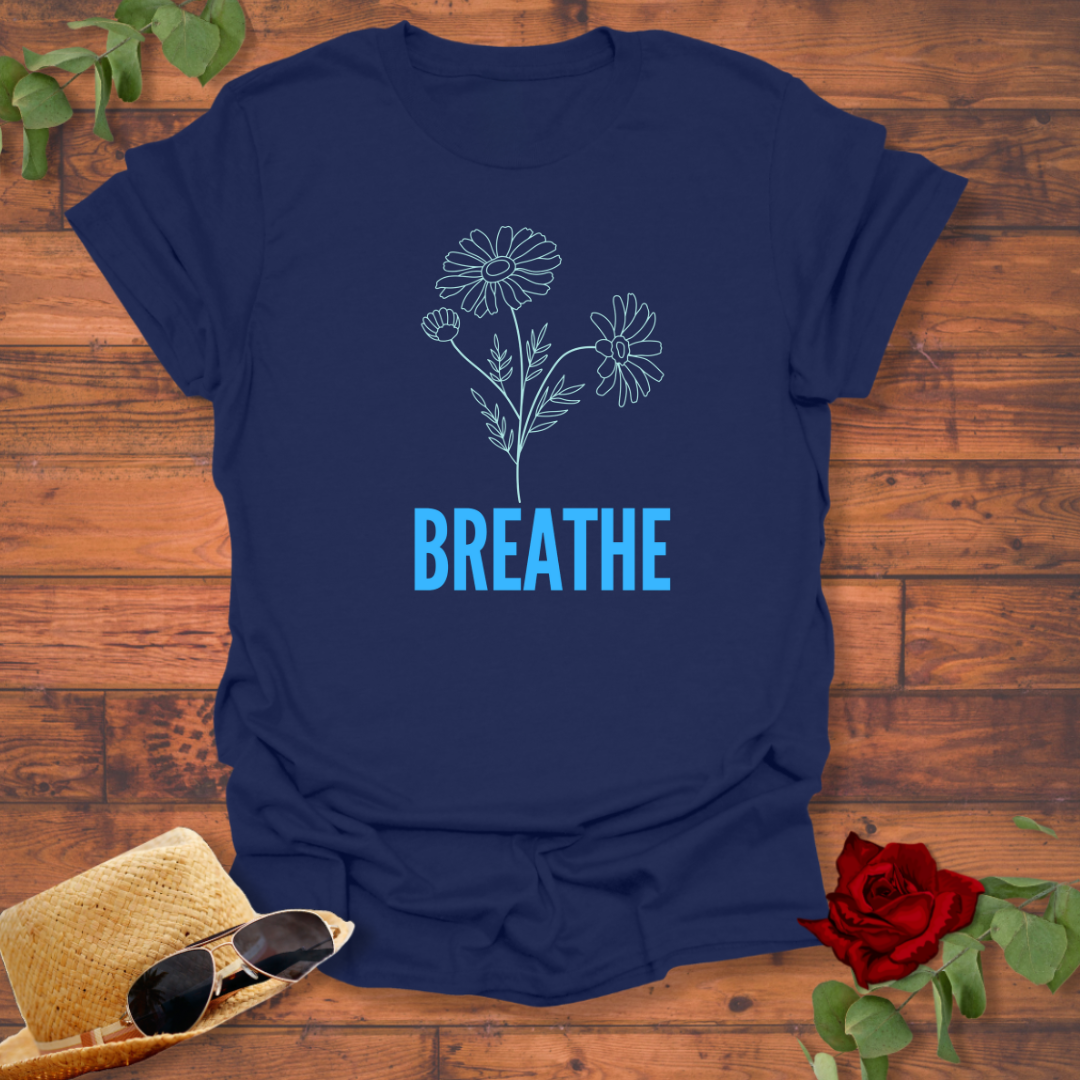 Breathe T-shirt | Peachy Mind Unisex 100% Cotton T-Shirt